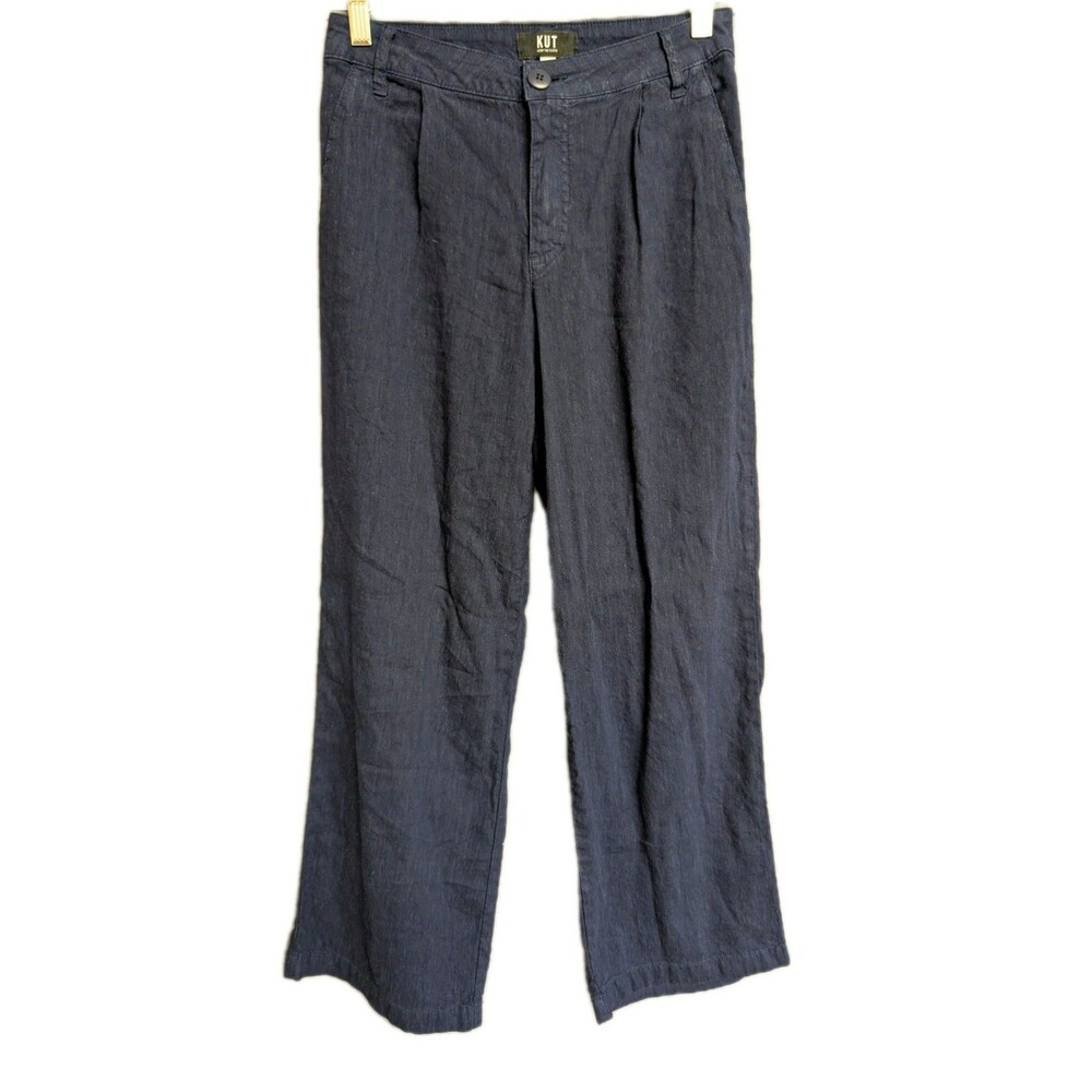 KUT From the Kloth Pants Women’s Size 0 Wide Leg Casual Vacation Career BLUE